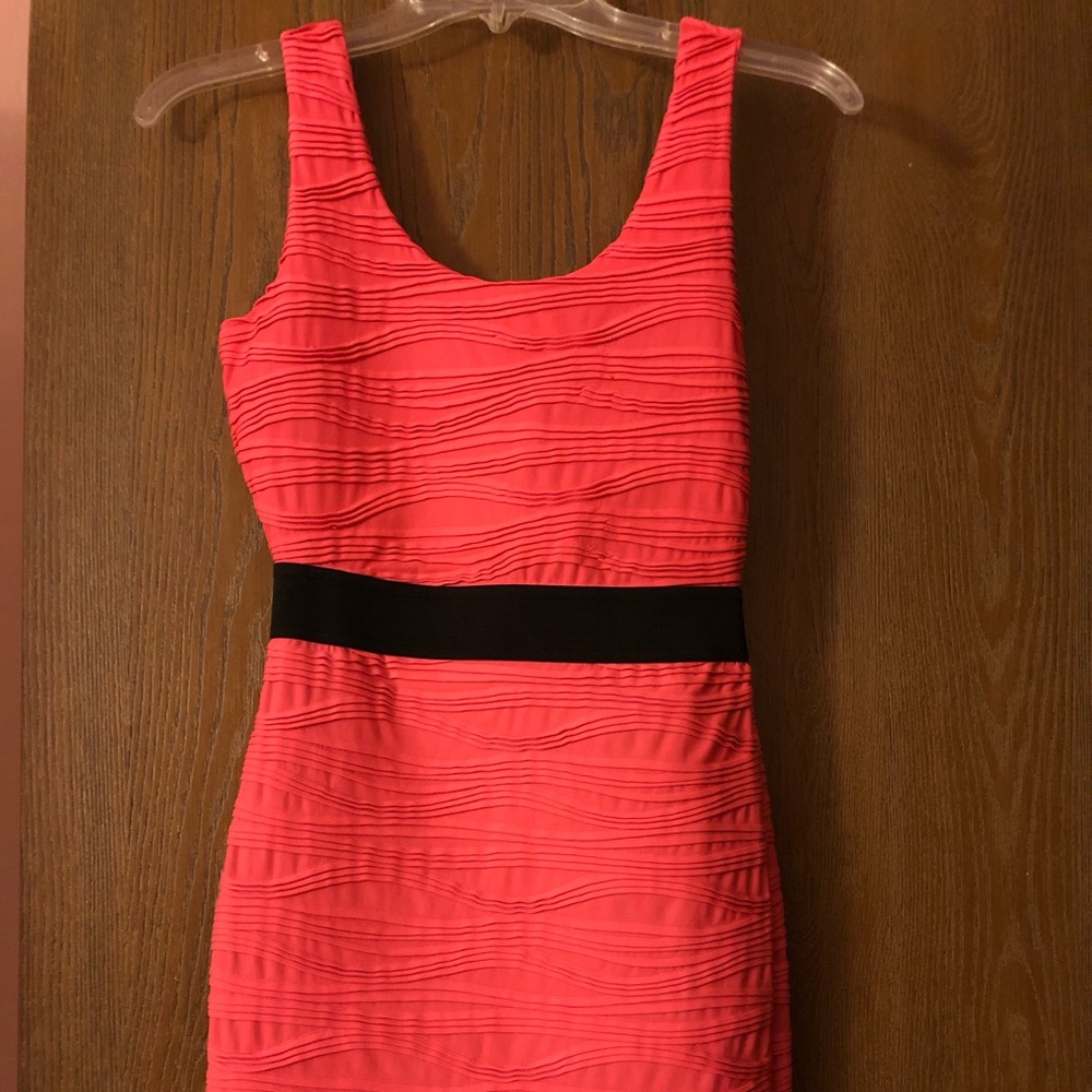 Hot Pink fitted mini dress